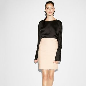 Express High Waisted Pintuck Pencil Skirt